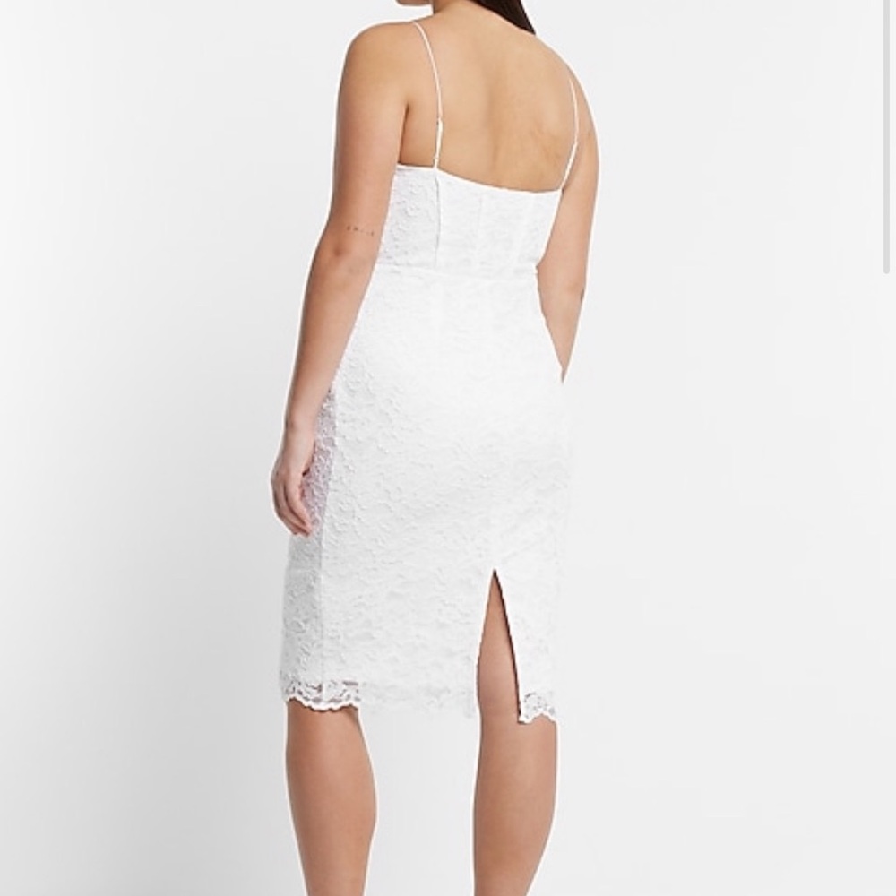 Express White Lace Wedding Dress - Picture 2 of 3
